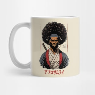 Afro Samurai - Gift Idea, for Christmas, for Birthday, for Kids, for Women, for Men, Afro Hair, Black, Proud, Japanese Martial Arts, Lover, Ninja, Mask, Dojo, Women, Karate, Judo, Kickboxing, Boxing, Aikido, Taekwondo, Jiu-jitsu, Mug